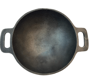 PARA Handicraft Heavy-Duty Pre-seasoned Cast iron Iron Kadhai